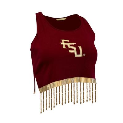 Florida State Emerson Krypto Racerback with Rhinestone Fringe Tank Top