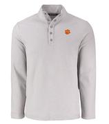  Clemson Cutter & Buck Hunts Point Textured Fleece Snap Pullover