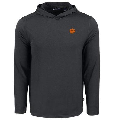 Clemson Cutter & Buck Coastline Epic Comfort Hooded Shirt