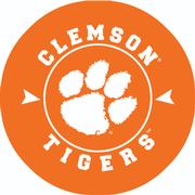  Clemson 2 Pack Circle Car Coaster