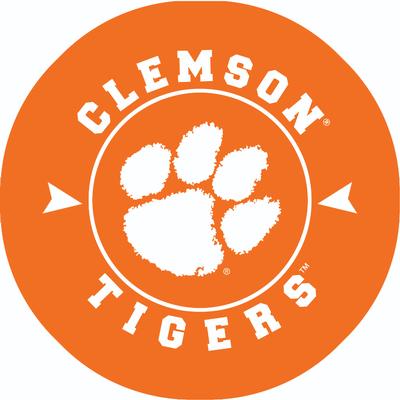 Clemson 2 Pack Circle Car Coaster