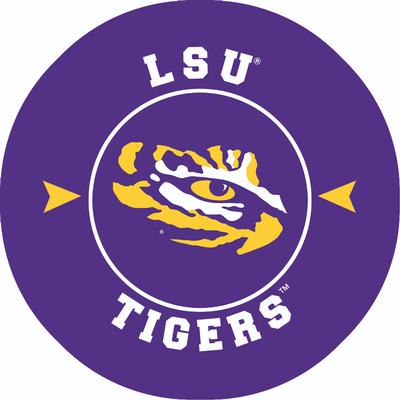 LSU 2 Pack Circle Car Coaster