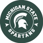  Michigan State 2 Pack Circle Car Coaster