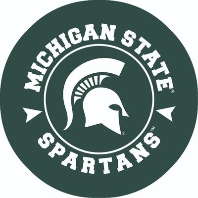 Michigan State 2 Pack Circle Car Coaster