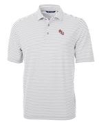  Florida State Cutter & Buck Virtue Eco Pique Stripe Polo