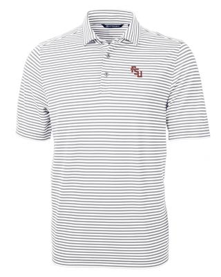 Florida State Cutter & Buck Virtue Eco Pique Stripe Polo