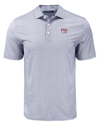 Florida State Cutter & Buck Spear Pike Diamond Dot Print Polo