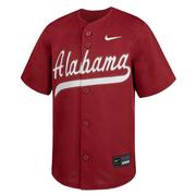  Alabama Nike Youth Full Button Baseball Jersey