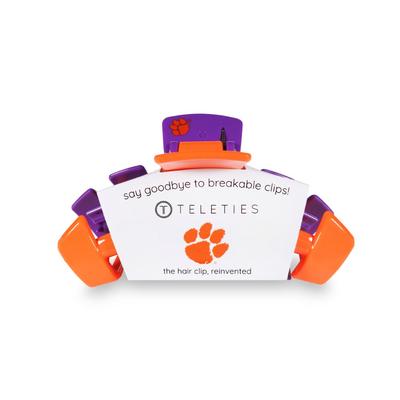 Clemson Teleties Medium Claw Hair Clip