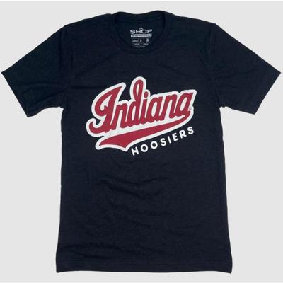 Indiana Script Hoosiers Black Tee