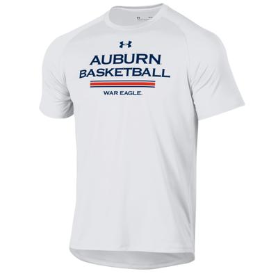 Auburn Under Armour Basketball Stack Poly Tech Tee