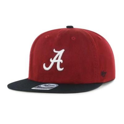 Alabama 47 Brand Script A Burnside Captain Adjustable Hat