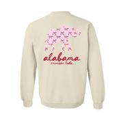  Alabama Bows Elephant Fleece Crew