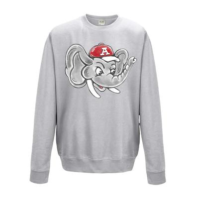 Alabama Cartoon Elephant Fleece Crew