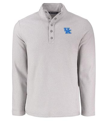 Kentucky Cutter & Buck Hunts Point Textured Fleece Snap Pullover