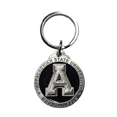 App State Heritage Pewter Keychain