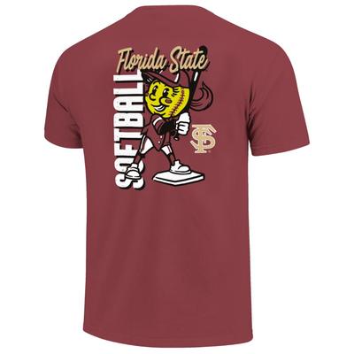 Florida State Image One Softball Batter Swing Comfort Colors Tee