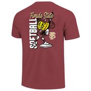  Florida State Image One Softball Batter Swing Comfort Colors Tee