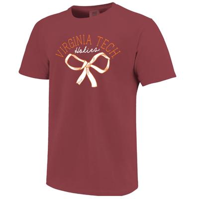 Virginia Tech Image One School Bow Comfort Colors Tee