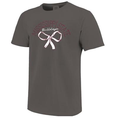 Mississippi State Image One School Bow Comfort Colors Tee