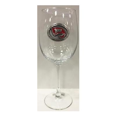 Western Kentucky Heritage Pewter Wine Glass 