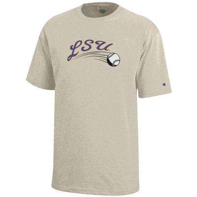 LSU Champion YOUTH Script Baseball Tee