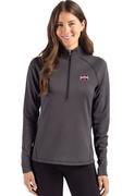  Mississippi State Cutter & Buck Women's Peshastin Fleece Half Zip Pullover