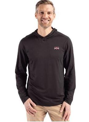 Mississippi State Cutter & Buck Coastline Epic Comfort Hooded Shirt