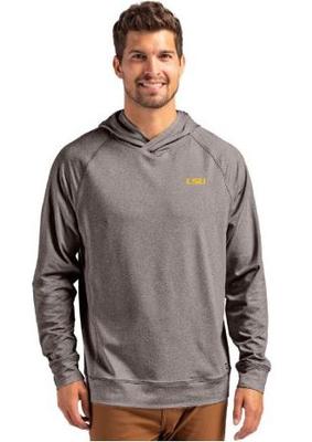 LSU Cutter & Buck Adapt Heathered Hoodie