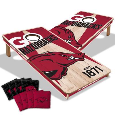 Arkansas You the Fan Cornhole Board Set