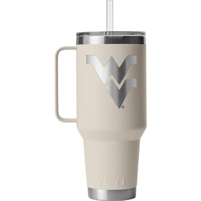 West Virginia Yeti 42 Oz Rambler Mug With Straw Lid