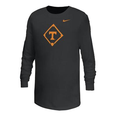 Tennessee Nike YOUTH Dri-Fit Legend Baseball Diamond Long Sleeve Tee