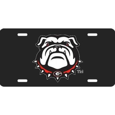 Georgia Bulldog Logo License Plate
