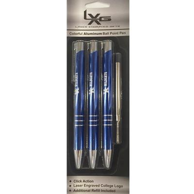 Kentucky Aluminum Ball Point Pens 3-Pack 