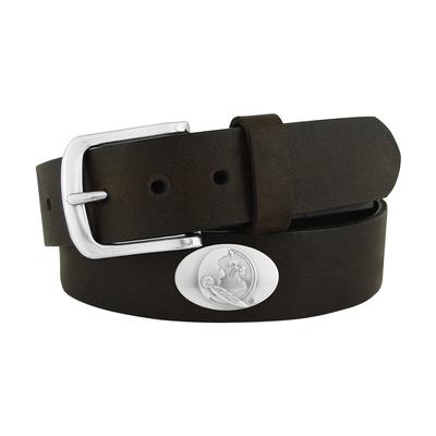 Florida State Zep-Pro Brown Leather Concho Belt