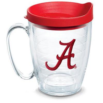 Alabama Tervis Script A Red Lid Mug