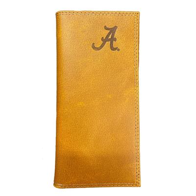 Alabama Zep-Pro Brown Leather Embossed Roper Wallet