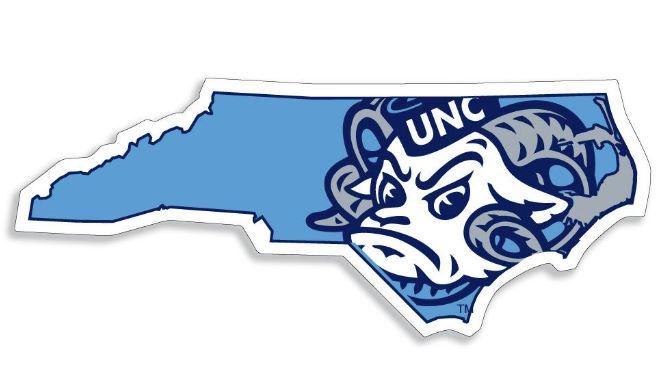 North Carolina Tar Heels SDS Alumni 3 Decal – Shrunken Head