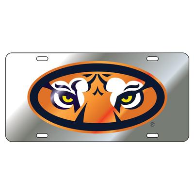 Auburn Oval Tiger Eyes License Plate