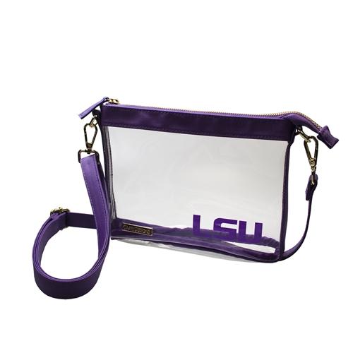 LSU LSU Small Crossbody Clear Bag Alumni Hall