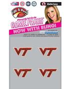  Virginia Tech Glitter Waterless Face Tattoos