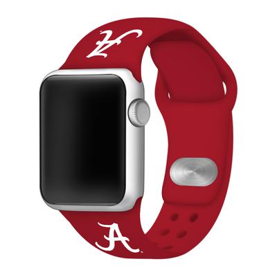 Alabama Script A Apple Watch Silicone Sport Band 42mm