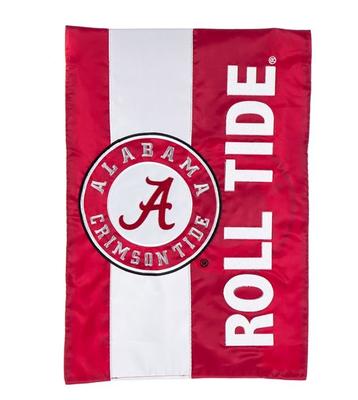 Alabama Crimson Tide Striped Garden Flag