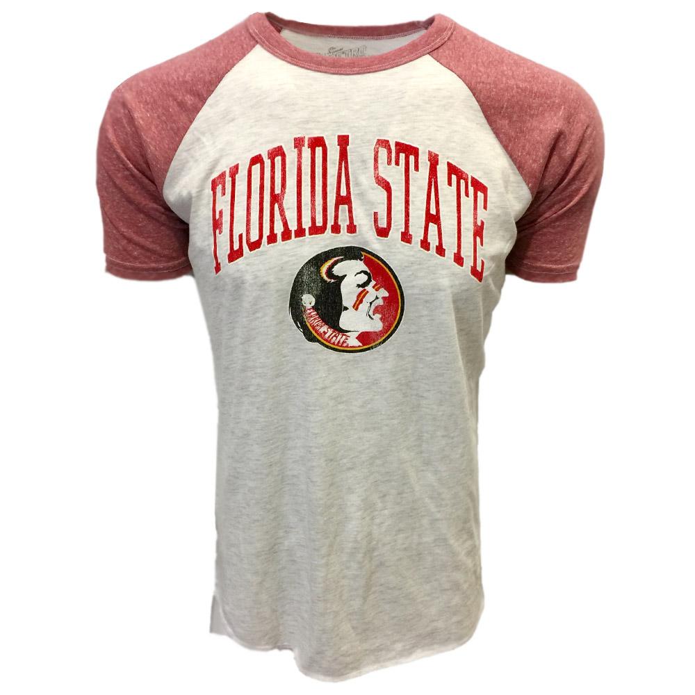 Seminoles- Florida State Retro Brand Vintage Seminole Raglan Tee ...