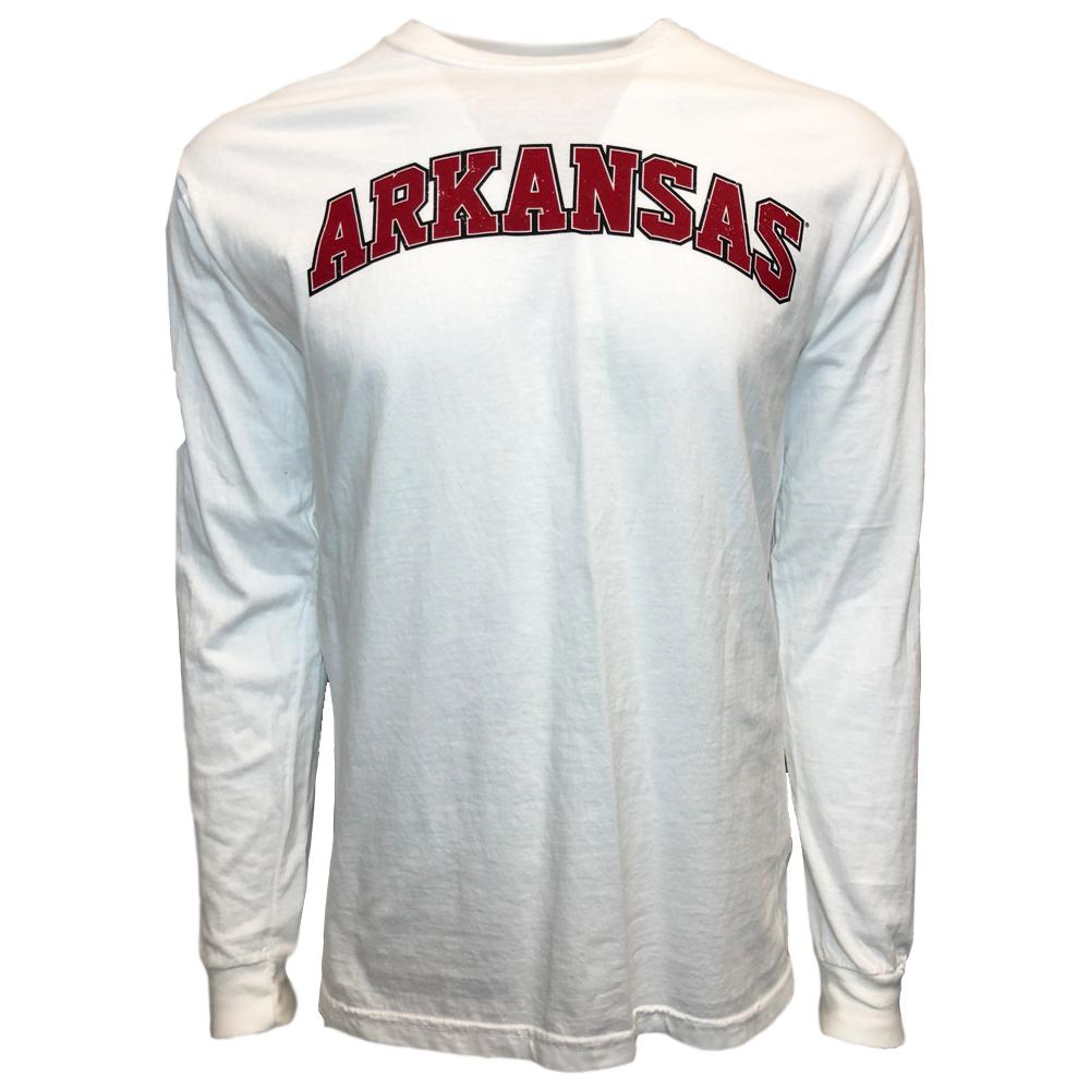 Ar Arkansas Comfort Colors Long Sleeve Arch Tee Alumni Hall