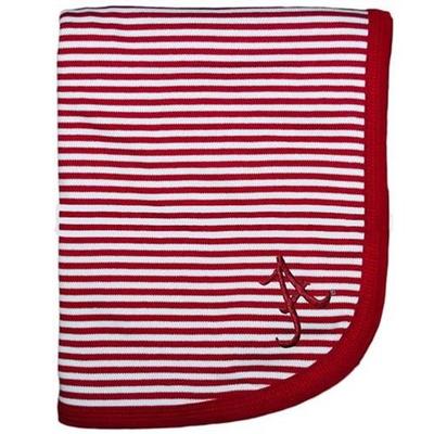 Alabama Striped Knit Baby Blanket