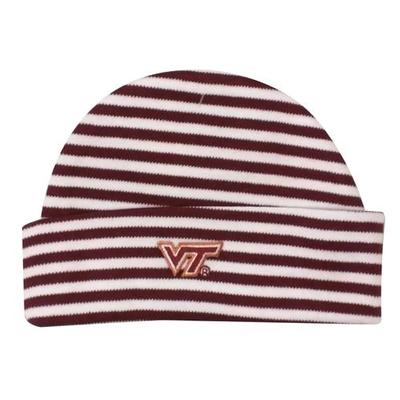 Virginia Tech Infant Striped Knit Cap