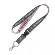  Alabama Wincraft Charcoal Lanyard With Detachable Buckle