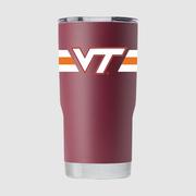  Virginia Tech Gametime Sidekicks 20 Oz Striped Tumbler