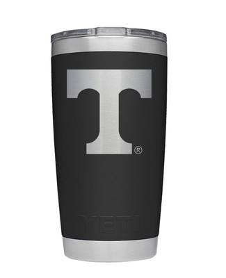 Tennessee Yeti 20 Oz Black Powder Coated Rambler